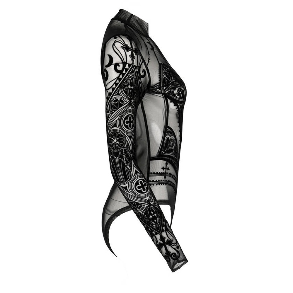 Restyle - Cathedral Corset Body - Schwarz